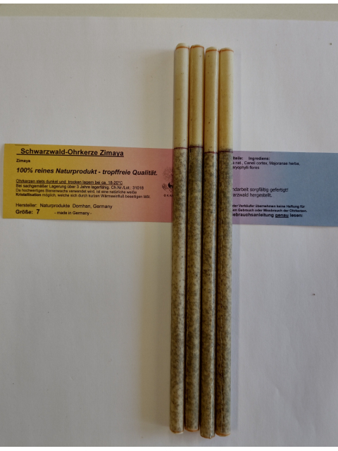 Therapie-Ohrkerze gr7 - Zimaya (4 St.) Großer Durchmesser