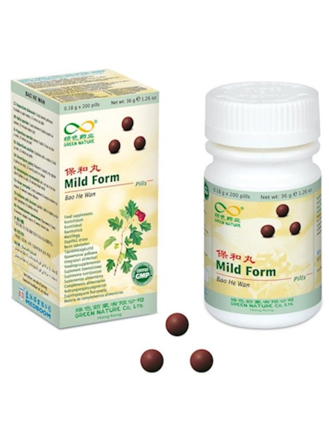 Mild Form. Bao He Wan, 200 Pillen