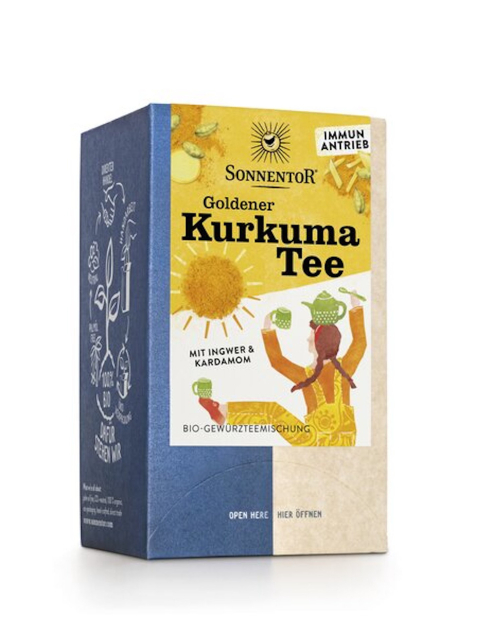 Goldener Kurkuma Tee bio, 36g Doppelkammerbeutel