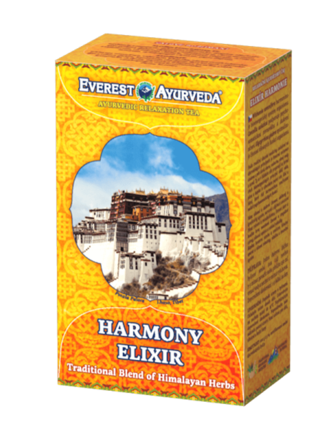 Tibetischer Entspannungstee Harmony Elixir. Elexier für innere Harmonie. Behebt Stress, gleicht psychische Belastungen aus, fördert Schlaft, 100g