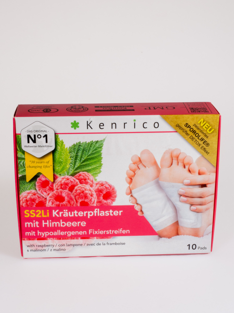 Kenrico SS2Li Himbeerpflaster, 10 Stück Packung mit medizinischen Easytouch Fixierstreifen