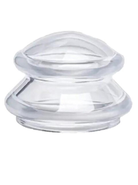 1 Stück Schröpfkopf aus Gummi ca. 6,5cm, Transparent