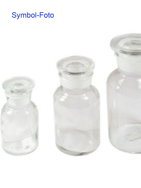 2000ml Apothekerglas weiß Steilbrustflasche mit Glasstopfen