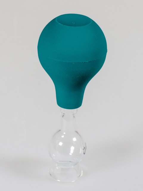 1,0 cm Mini Schröpfglas mit Saugball