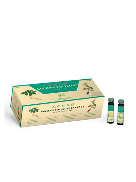 Ginseng Polygoni Extract 30 Fläschchen mit 10 ml. Ren Shen Shou Wu Jing