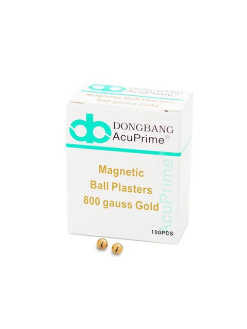 Dongbang Magnetische Ohrkugeln, gold 100er, 800 Gauss.