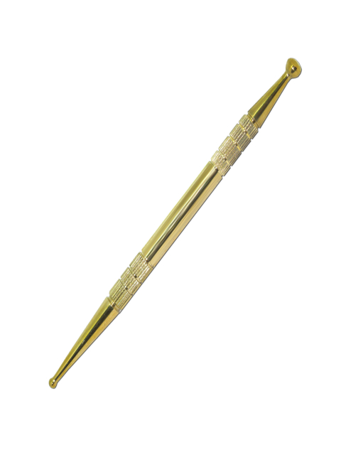 Akupunktur Stäbchen gold-beschichtet 13 cm