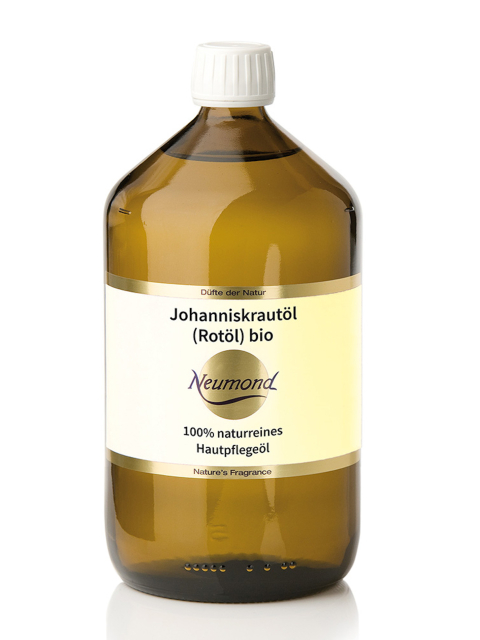 Johanniskrautöl bio 1000ml für Therapeuten. Pflanzliches Körperöl (1. Kaltpressung)