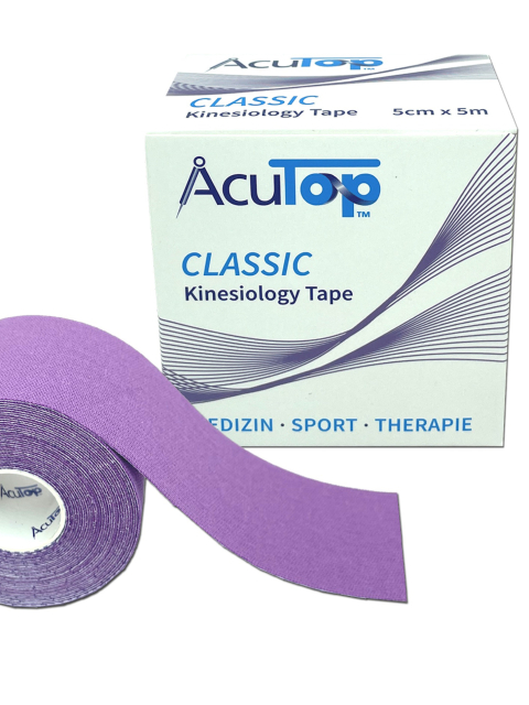 AcuTop Kinesiology Tape, lila, 5cm breit und 5 Meter lang