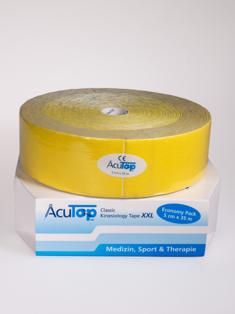 AcuTop Classic Tape XXL , gelb 5 cm x 35 Meter