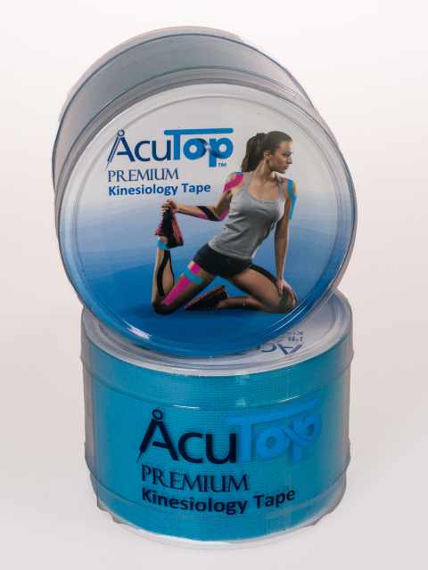 AcuTop Premium Kinesiology Tape, blau 5 cm x 5 Meter