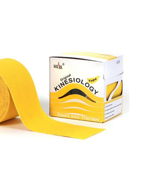 Nasara Kinesiologisches Tape, gelb 5 cm x 5 m