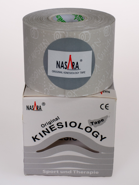 Nasara Kinesiologisches Tape, weiß 5 cm x 5 m