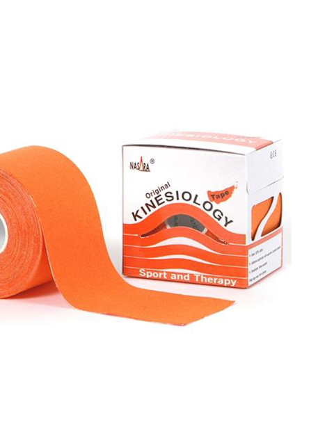 Nasara Kinesiologisches Tape, orange 5 cm x 5 m