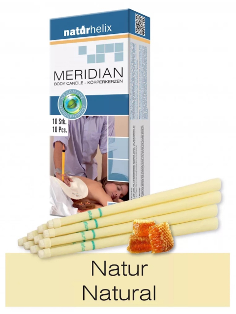 10er Packung Naturhelix Körperkerzen mit Natur