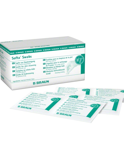 Softa Swabs Alcohol Pads B. Braun, 100 Stück