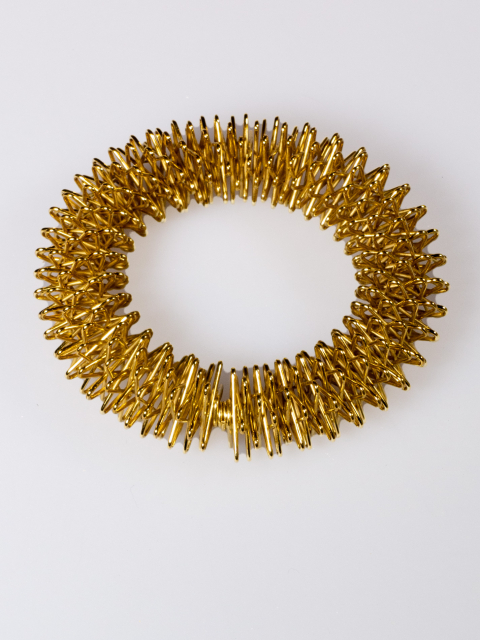 Finger-Reflexzonen Akupressurring Massagering, Gold Yin, groß