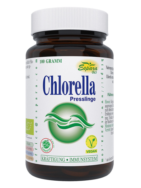 Chlorella BIO Presslinge, 100g (ca 250 Kps)