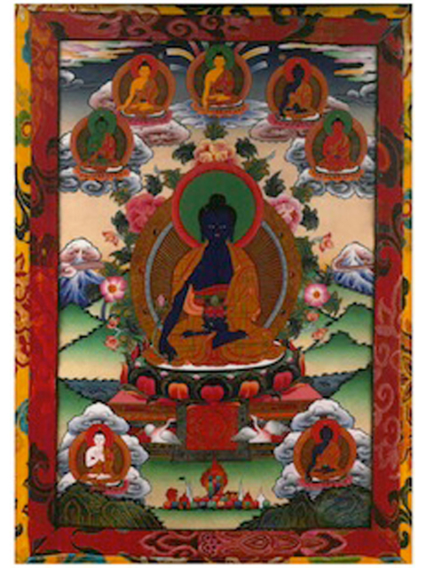 Kunstdruck Medizinbuddha, ca. 44 x 32 cm