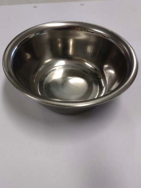 Grosse Abfalltasse tief aus Stahl, ca. 19,5 x 8,5cm