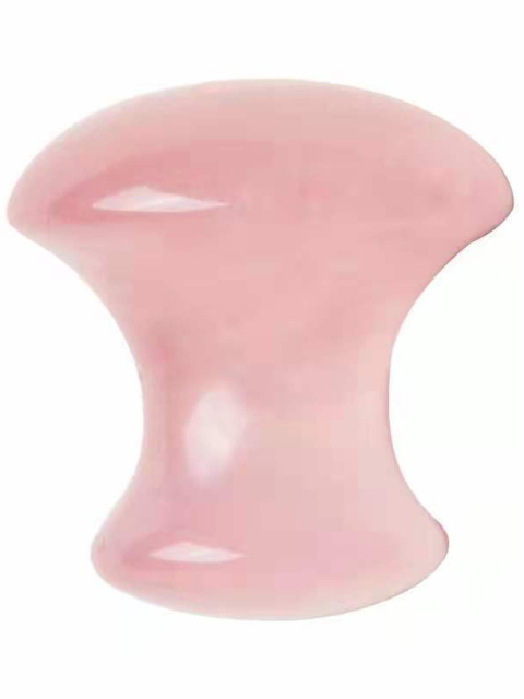 Gua Sha Pilz aus Rosenquarz