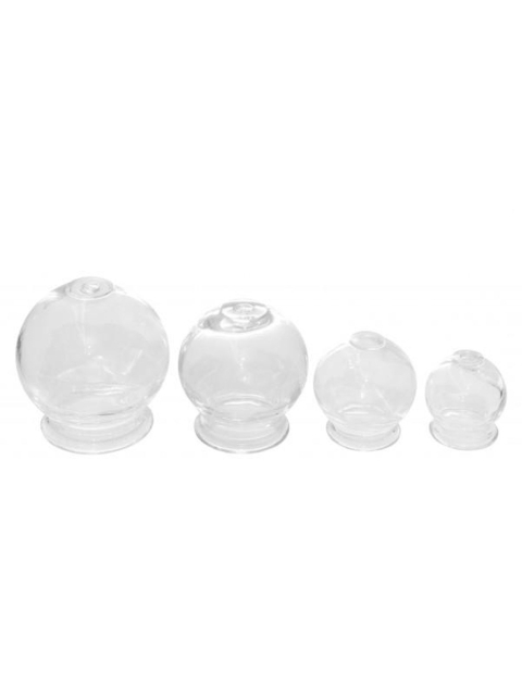 Schröpfgläser 4-tlg Set, dickwandlig