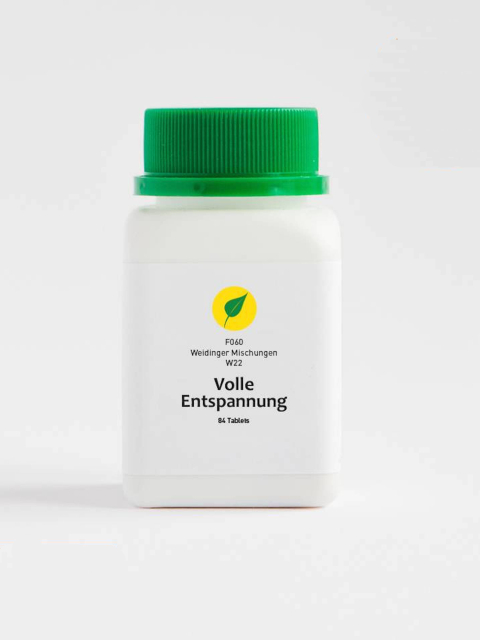 W22 Volle Entspannung, Georg Weidinger, 84 Tabletten. Frauengesundheit, Verdauung