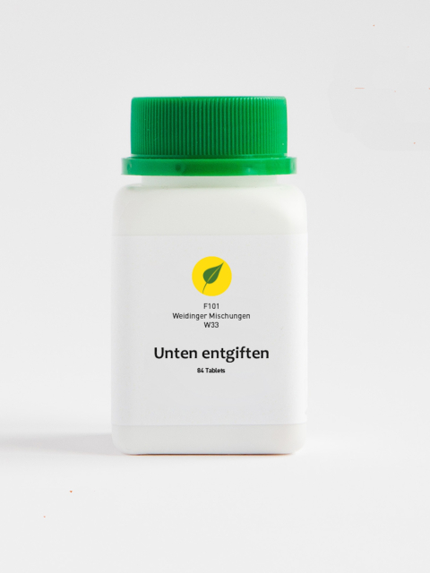 W33 Unten entgiften, Georg Weidinger, 84 Tabletten. Harn und Co., Männergesundheit