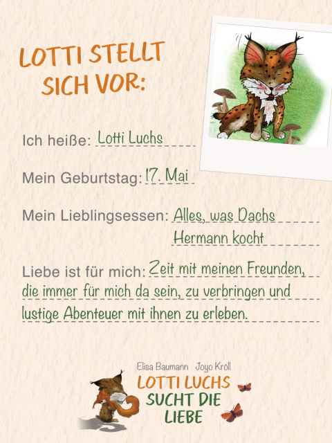 Lotti Luchs sucht die Liebe