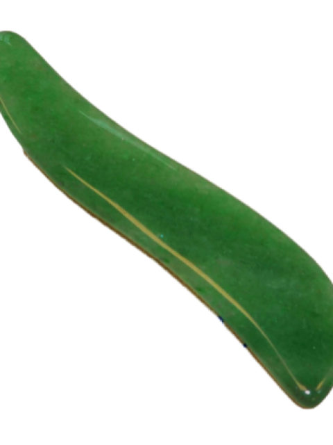 Gua Sha Schaber S-Form aus Jade, 1 Stück, ca. 10 x 3cm