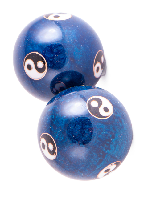 Qi Gong Kugeln Yin Yang blau