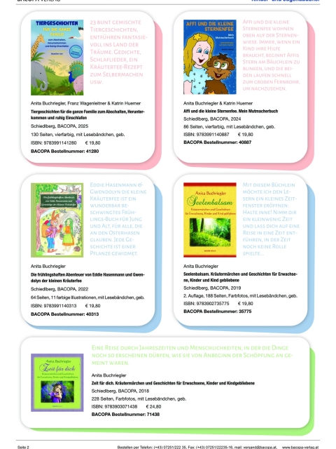 Kinder- und Jugendbücher mit 14 Titeln aus dem BACOPA Verlag