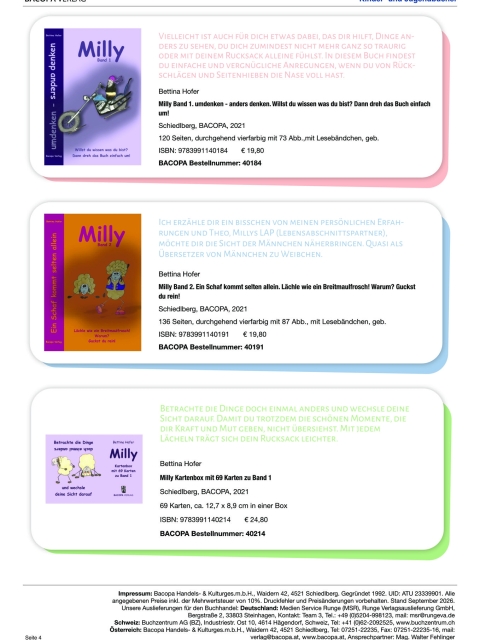 Kinder- und Jugendbücher mit 14 Titeln aus dem BACOPA Verlag