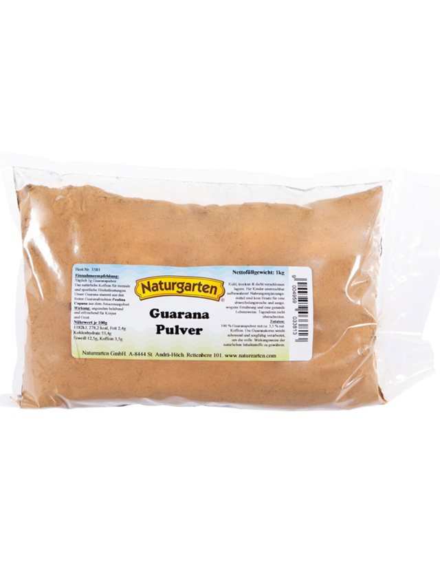 Guarana Pulver 100%, 1000g
