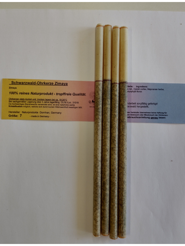 Therapie-Ohrkerze gr7 - Zimaya (4 St.) Großer Durchmesser