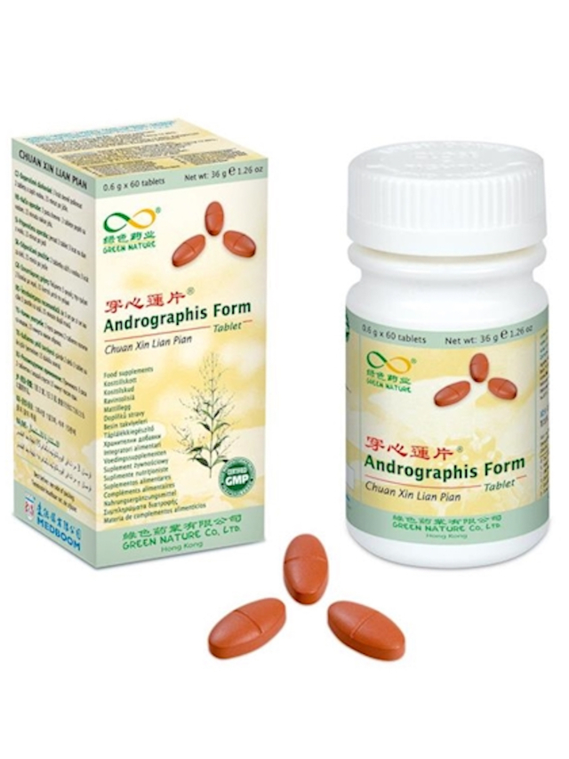 Andrographis Form, Chuan Xin Lian Pian 60 Pillen