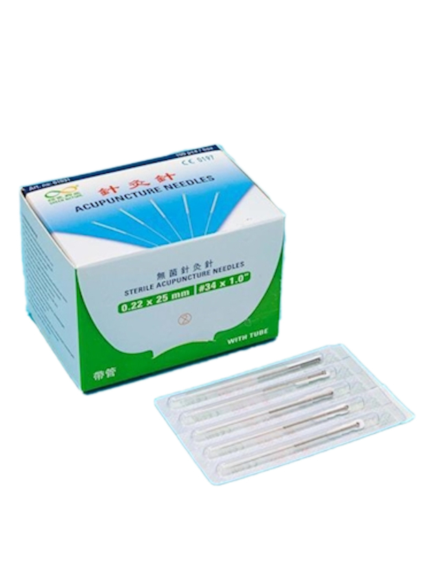 0,22 x 25 mm SHENZHOU Einmalnadeln, Führungsröhrchen