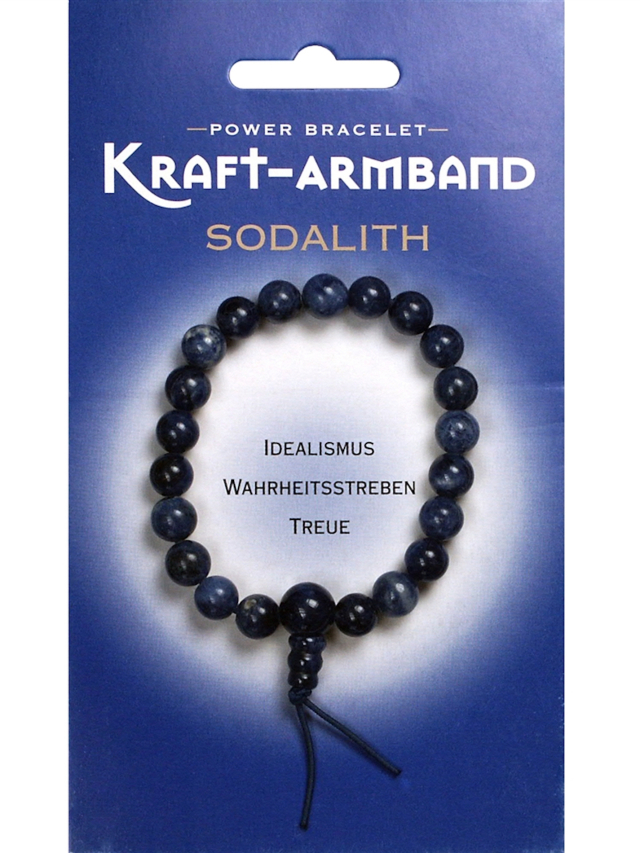 Kraft-Armband Sodalith, Idealismus, Wahrheitsstreben, Treue