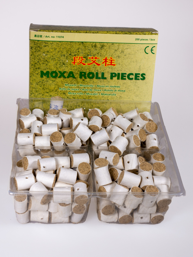 Moxarollen geschnitten für Nadelmoxa, 200 Stück