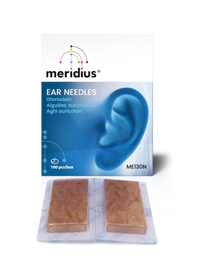 Meridius Ohrdauernadeln 0,20 x 2 x 1,5mm, 100 Stück