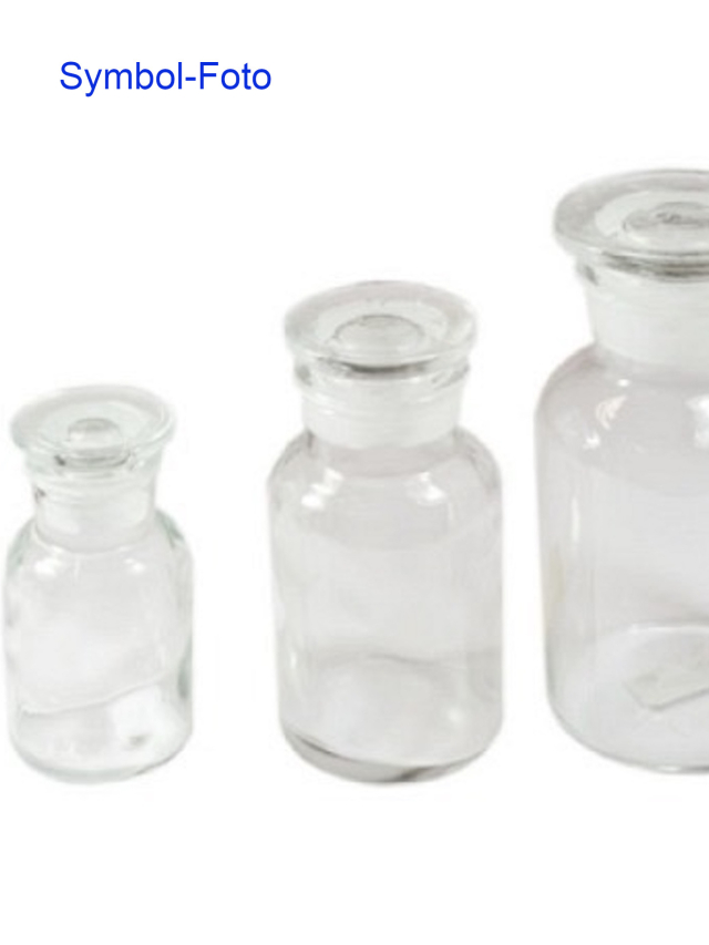 2000ml Apothekerglas weiß Steilbrustflasche mit Glasstopfen