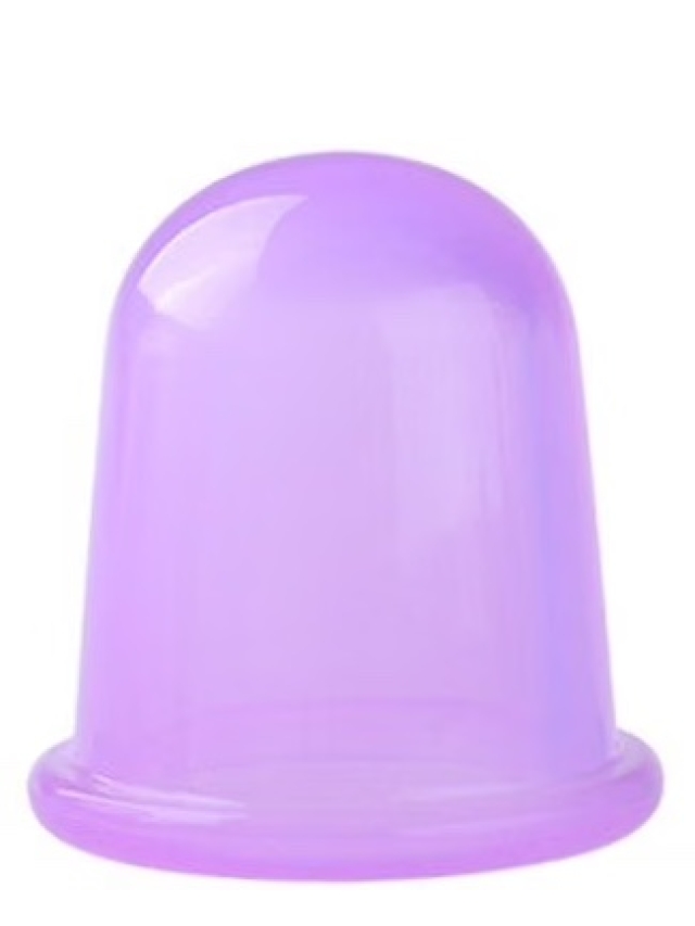 Massage Cup Violett aus Silicon, ca. 5 x 8 cm