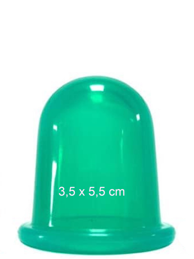 Massage Cup grün aus Silicon, ca. 3,5 x 5,5cm