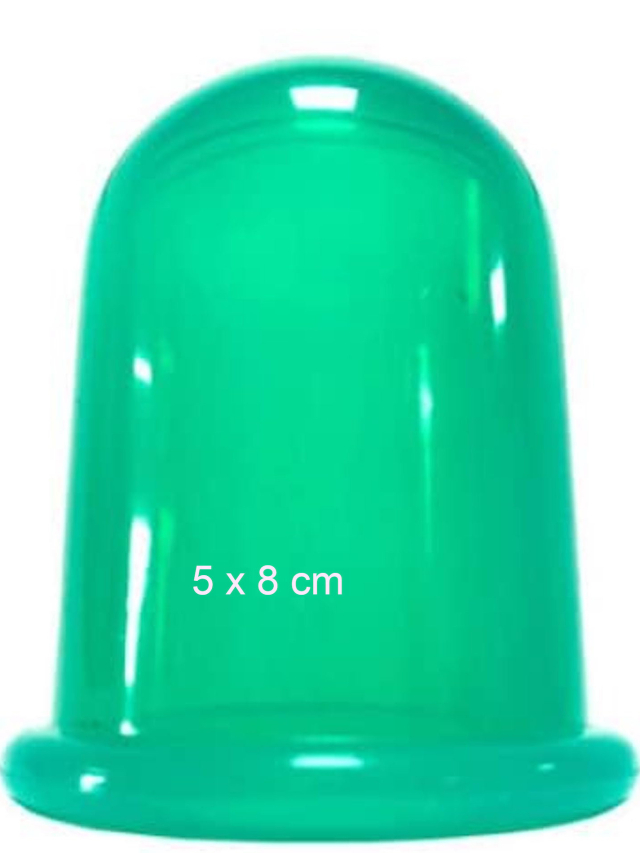 Massage Cup grün aus Silicon, ca. 5 x 8 cm