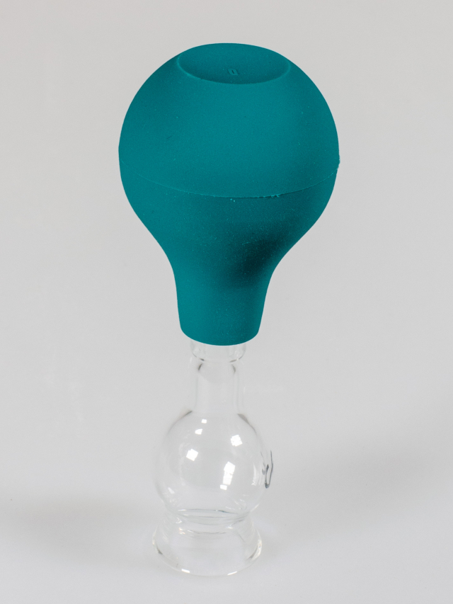 1,0 cm Mini Schröpfglas mit Saugball