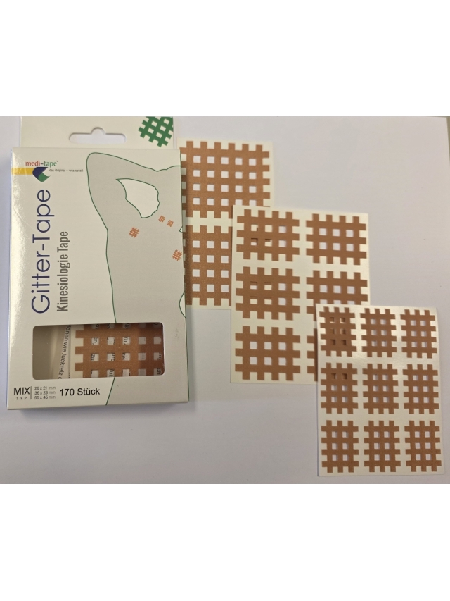 170 Stück 123 Gittertape beige MIX