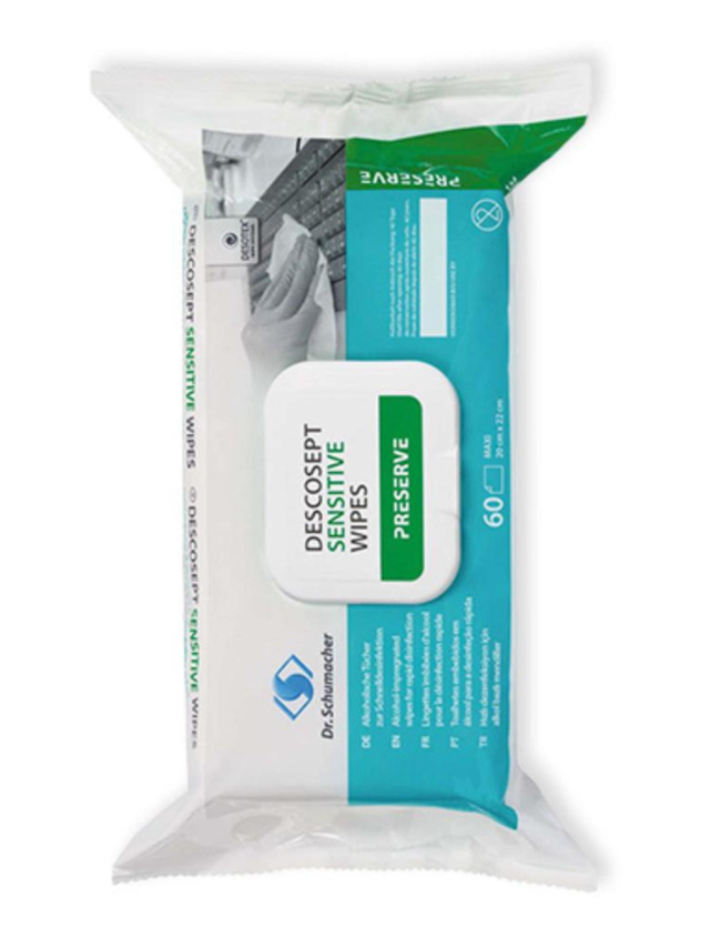 Descosept Sensitive Wipes Dr. Schumacher 60 Tücher 20x22cm