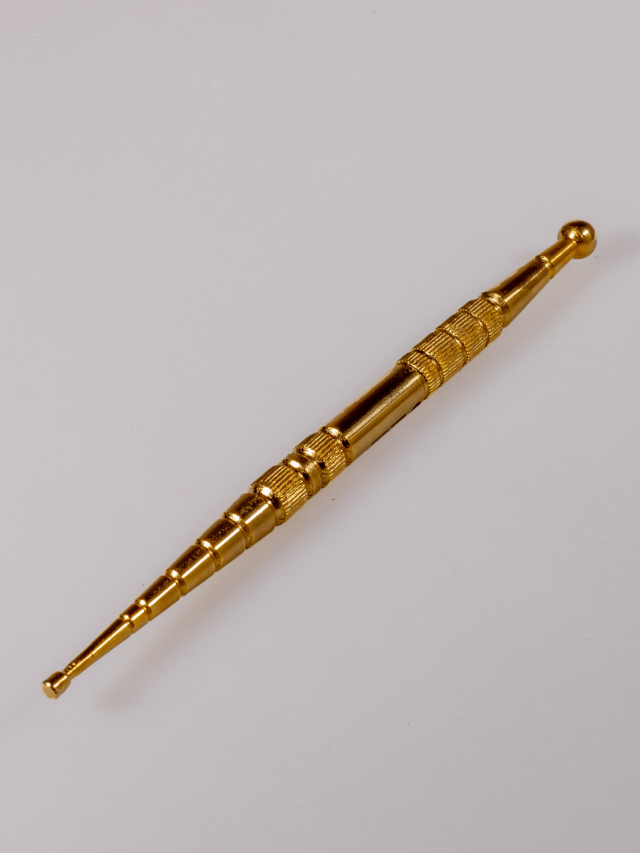 Akupunktur Stäbchen gold-beschichtet 13 cm