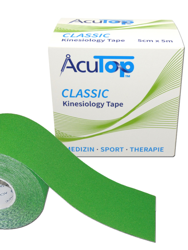 AcuTop Kinesiology Tape, apfelgrün, 5cm breit und 5 Meter lang