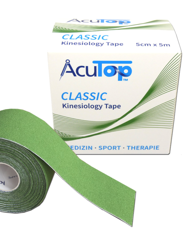 AcuTop Kinesiology Tape, grasgrün, 5cm breit und 5 Meter lang